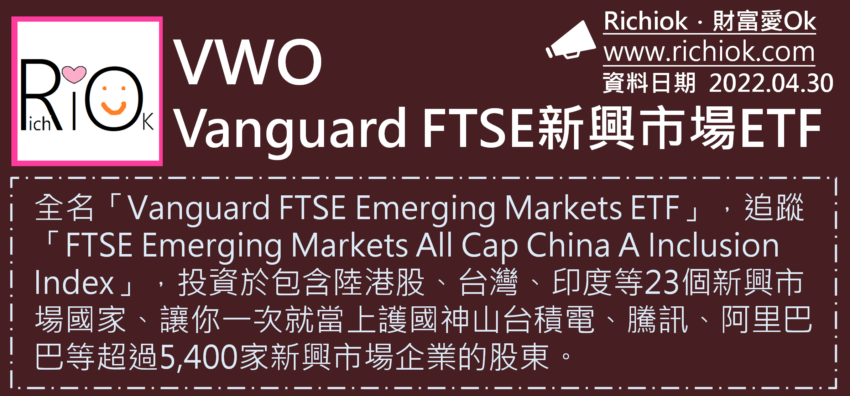 VWO-Vanguard FTSE新興市場ETF