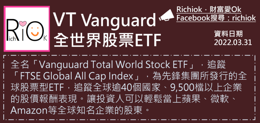 VT-Vanguard全世界股票ETF